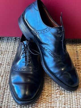 VTG ALLEN EDMONDS s10 ‘Polo’ black oxfords-excellent condition-circa ‘83-88-RARE
